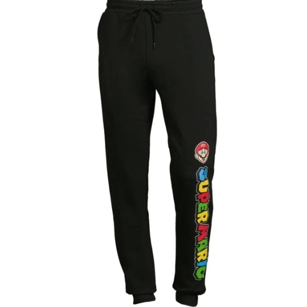 Men’s Super Mario, black joggers size XXL